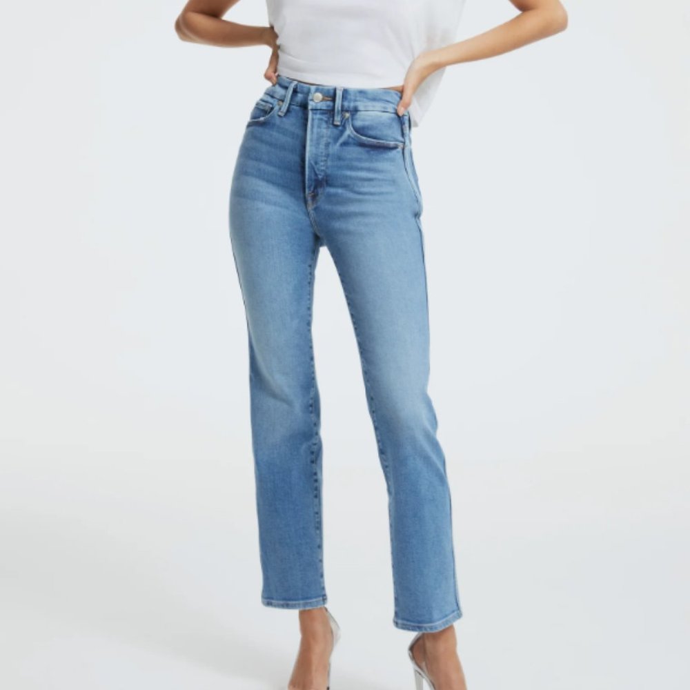 GOOD CURVE STRAIGHT LIGHT COMPRESSION JEANS